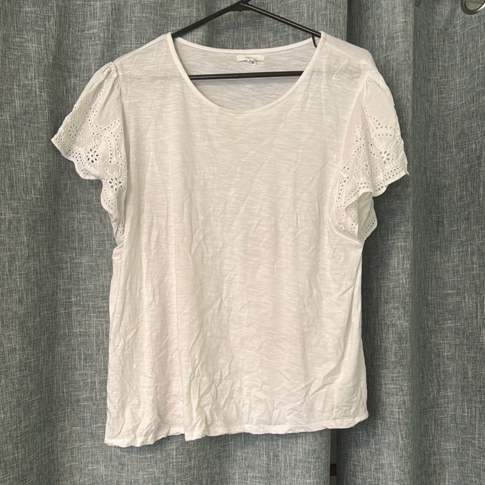 Maurices White Relaxed Short Sleeve Tee